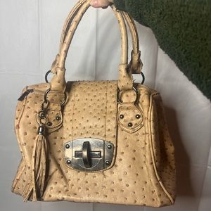 Brown speckled purse